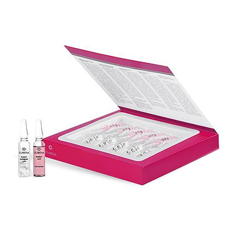Експрес-маска для обличчя Clarena Caviar &amp; Matrix Line Express Ruby Lift, 20*3 мл